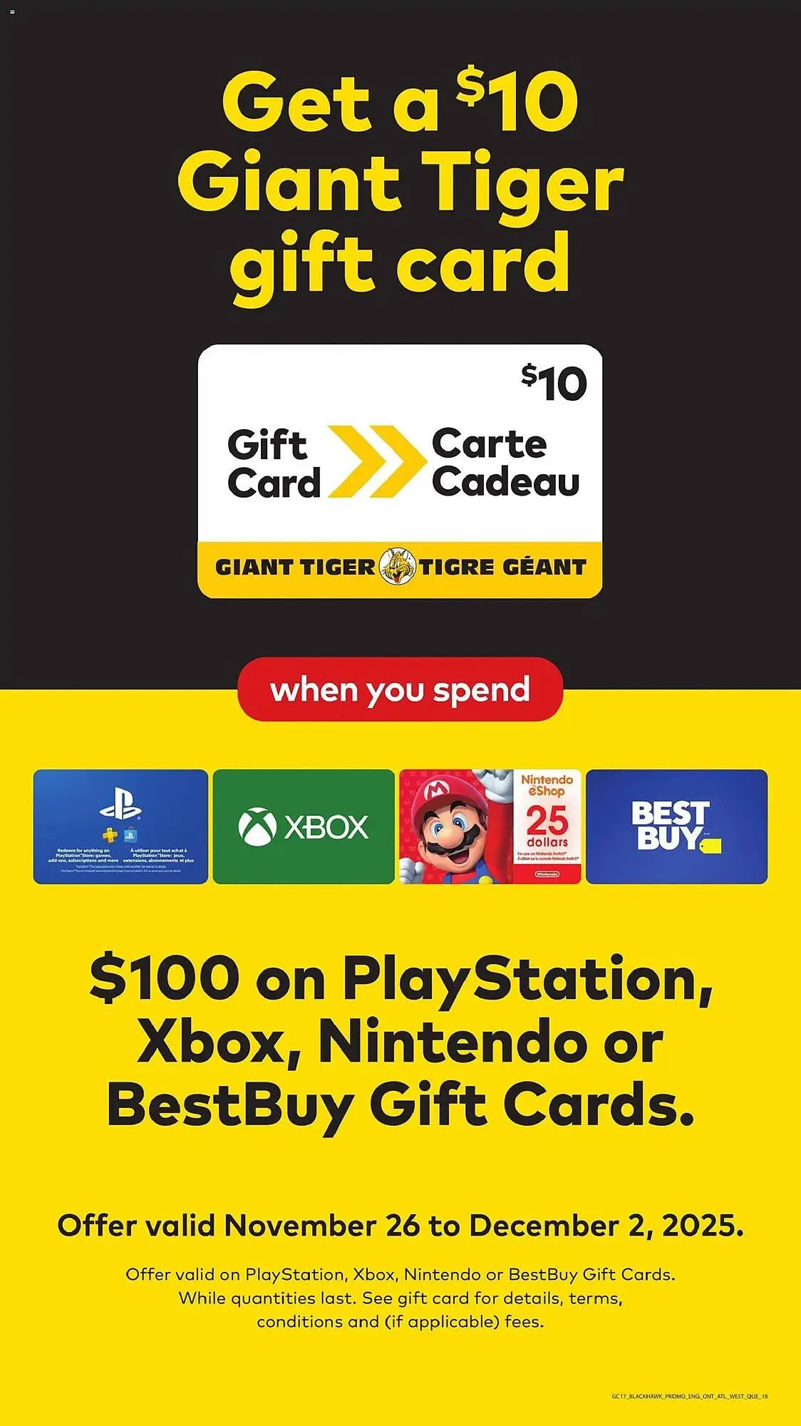 Giant Tiger flyer from November 26 to December 2 2025 - flyer page 22