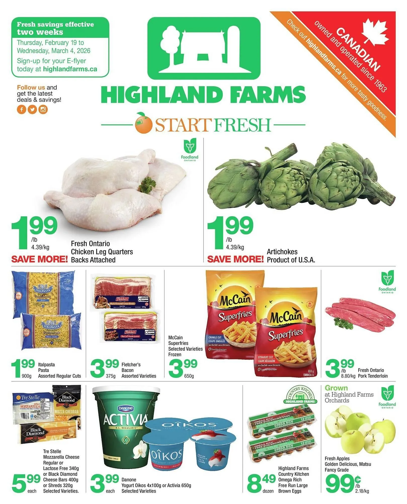 Highland Farms flyer from February 19 to February 26 2026 - flyer page 1