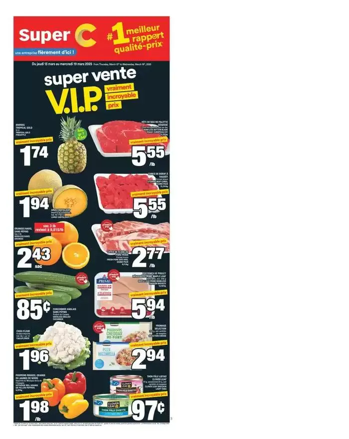 Circulaire from March 13 to March 19 2025 - flyer page 1