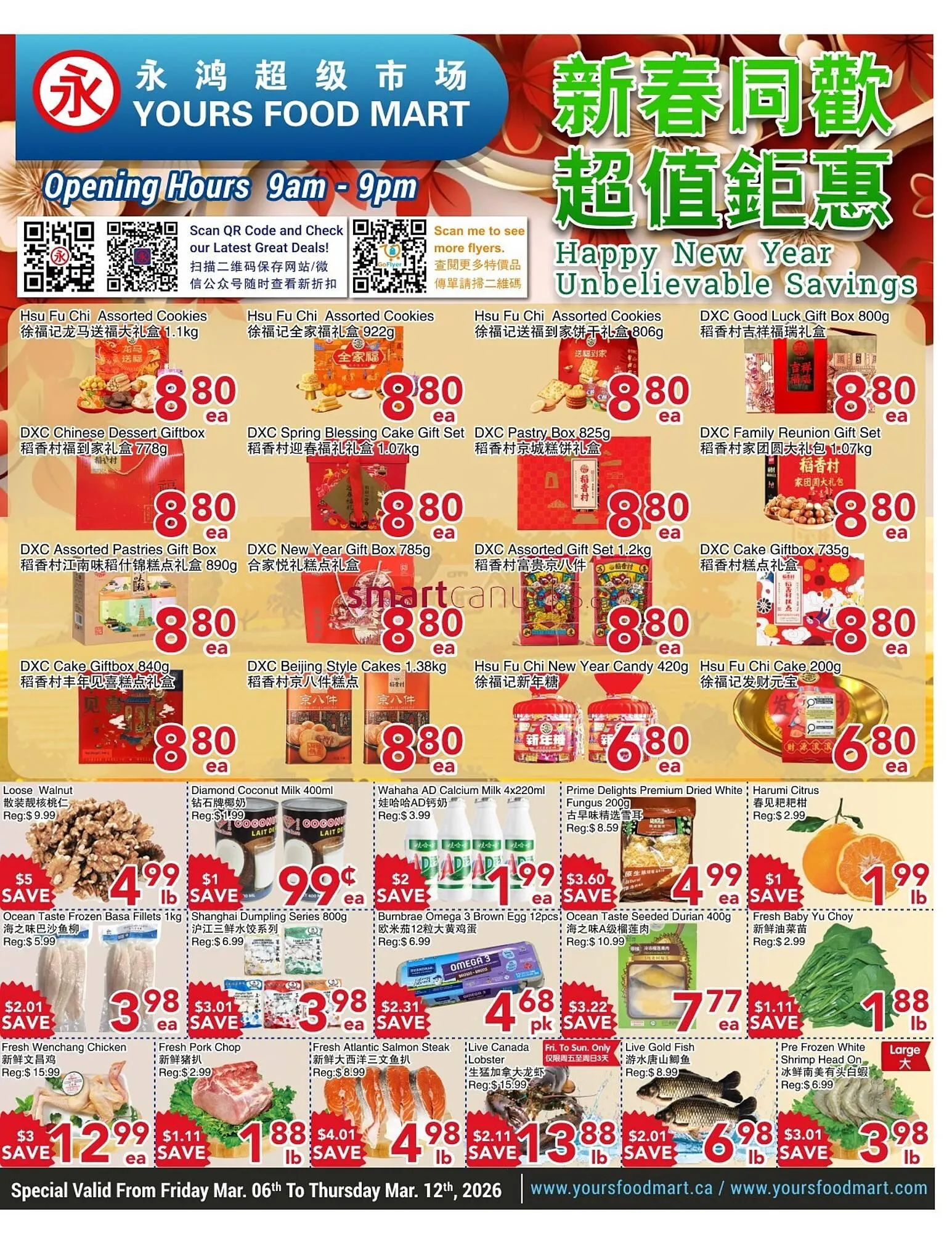 Yours Food Mart flyer from March 6 to March 12 2026 - flyer page 1