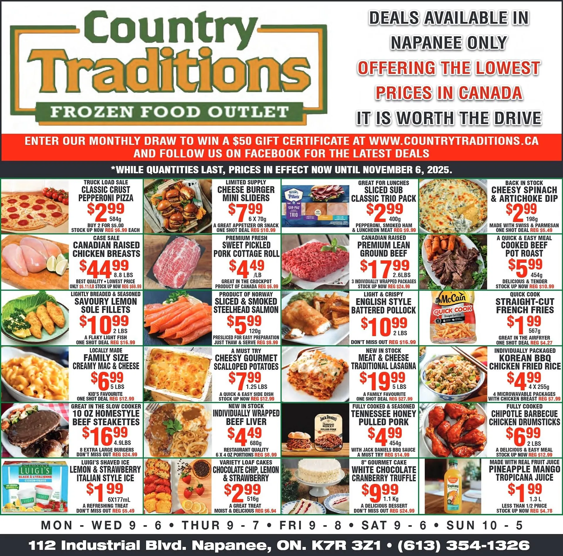 Country Traditions flyer from October 30 to November 5 2025 - flyer page 1