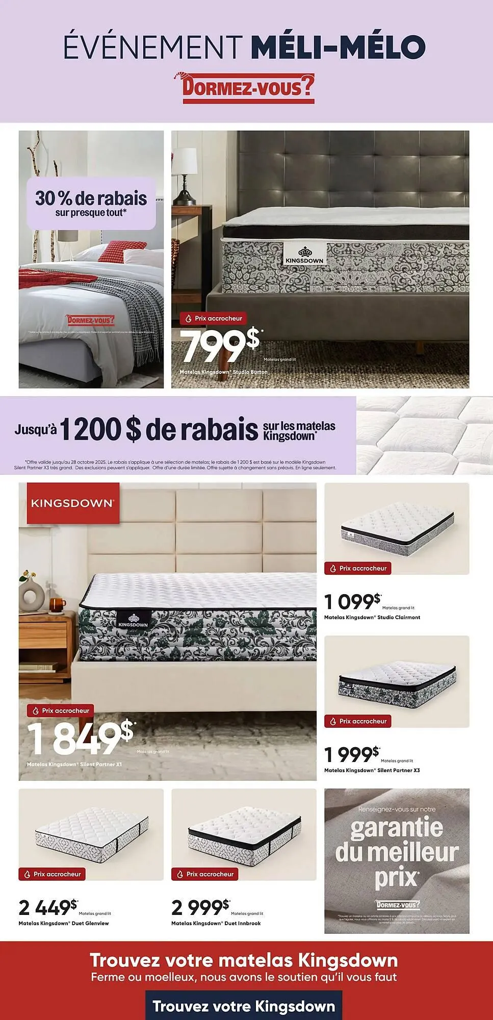 Dormez Vous flyer from October 23 to October 29 2025 - flyer page 1