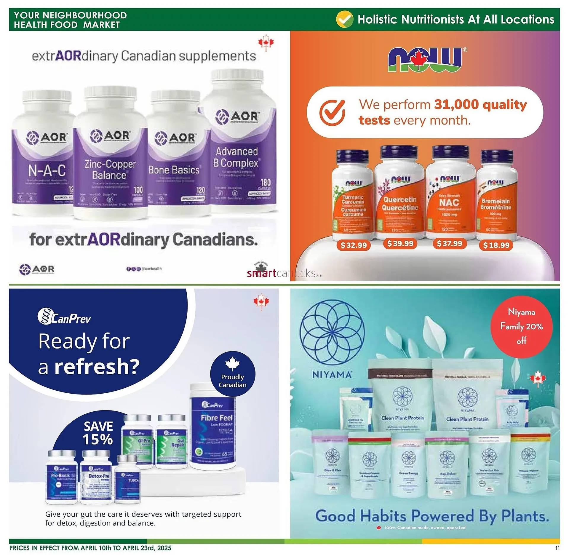 Nature's Emporium flyer from April 11 to April 17 2025 - flyer page 11