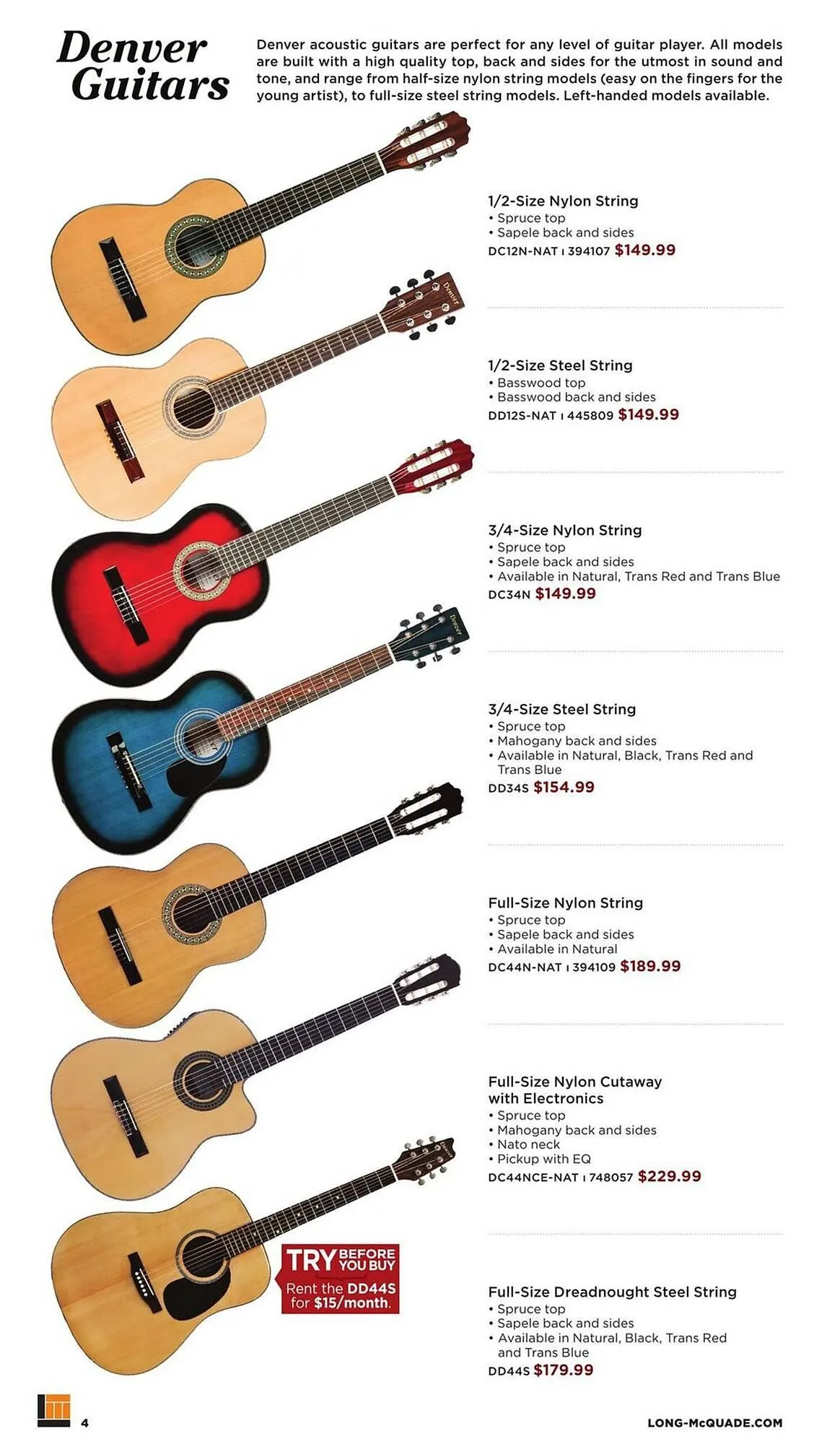 Long & McQuade flyer from October 9 to October 31 2025 - flyer page 4