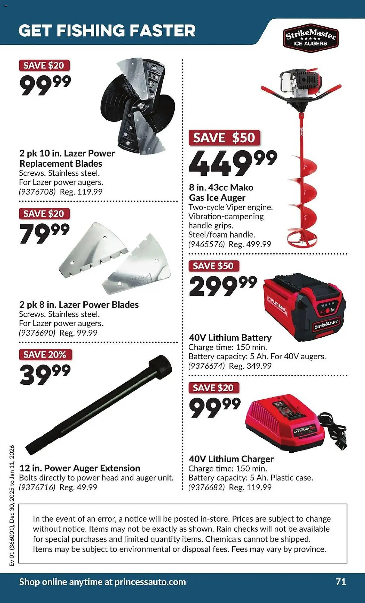 Princess Auto flyer from December 30 to January 11 2026 - flyer page 76