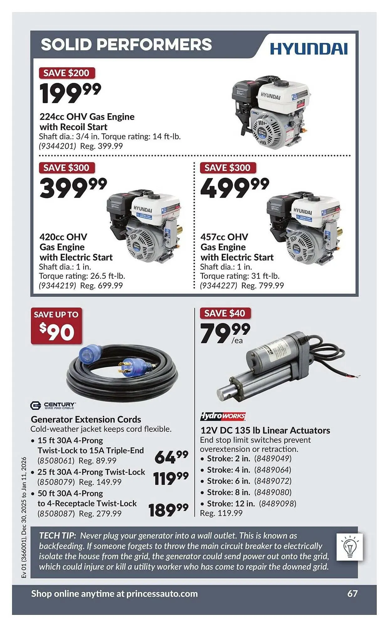 Princess Auto flyer from December 26 to January 2 2026 - flyer page 71