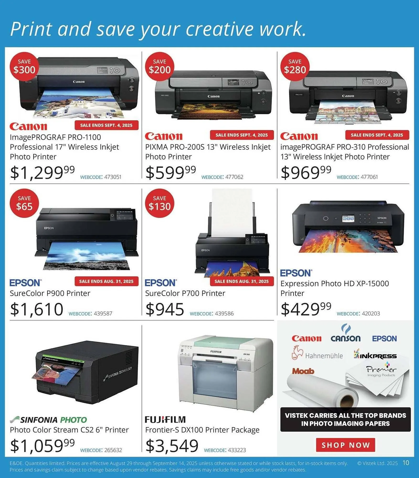 Vistek flyer from August 28 to September 25 2025 - flyer page 10