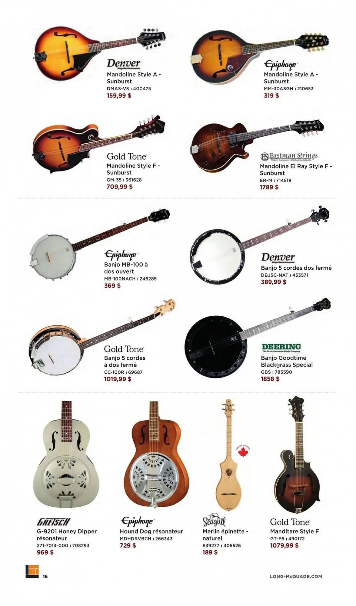 Long & McQuade flyer from November 3 to July 1 2024 - flyer page 16