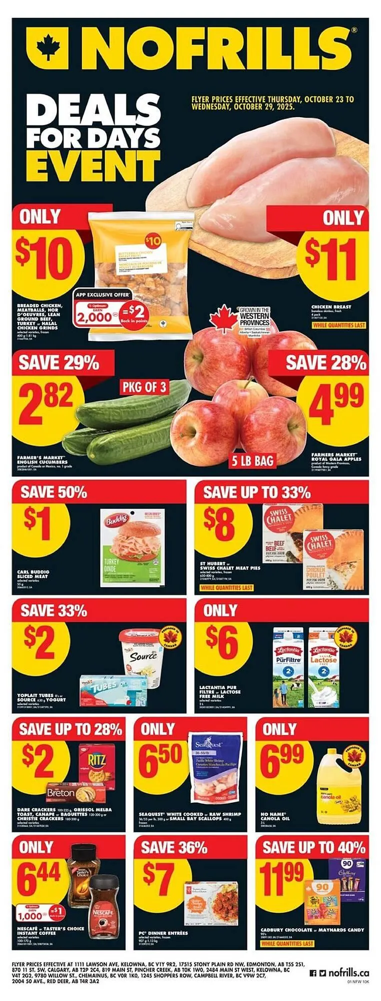 No Frills flyer from October 23 to October 30 2025 - flyer page 1