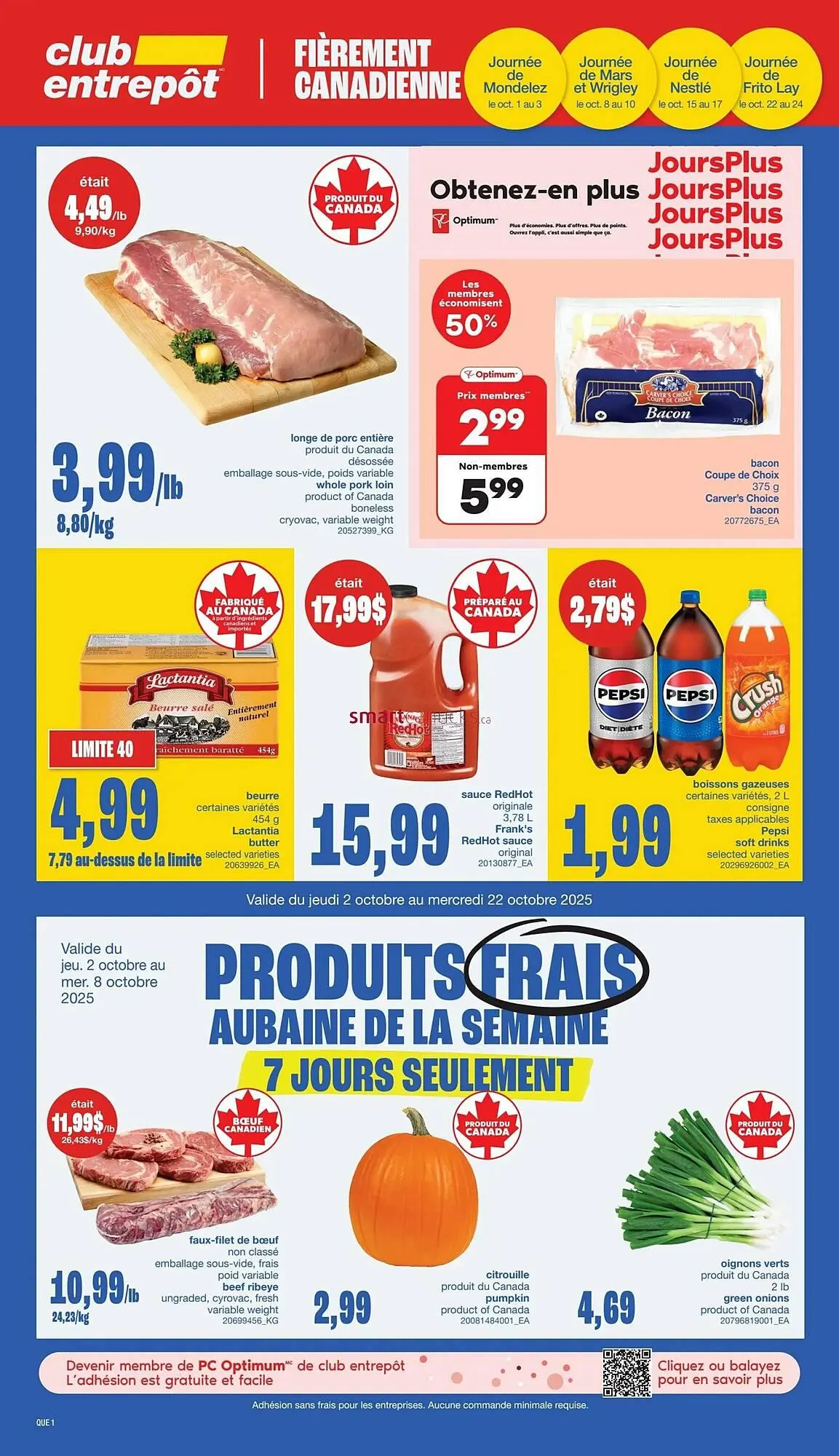 Wholesale Club flyer from October 2 to October 8 2025 - flyer page 1