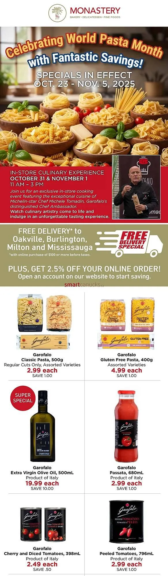 Monastery Bakery flyer - 1