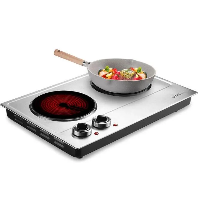 1800W Ceramic Electric Hot Plate for Cooking - LIVINGbasics