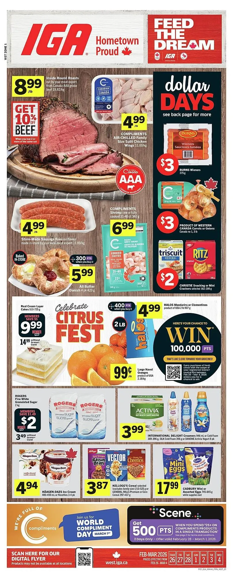 IGA flyer from February 26 to March 5 2026 - flyer page 1