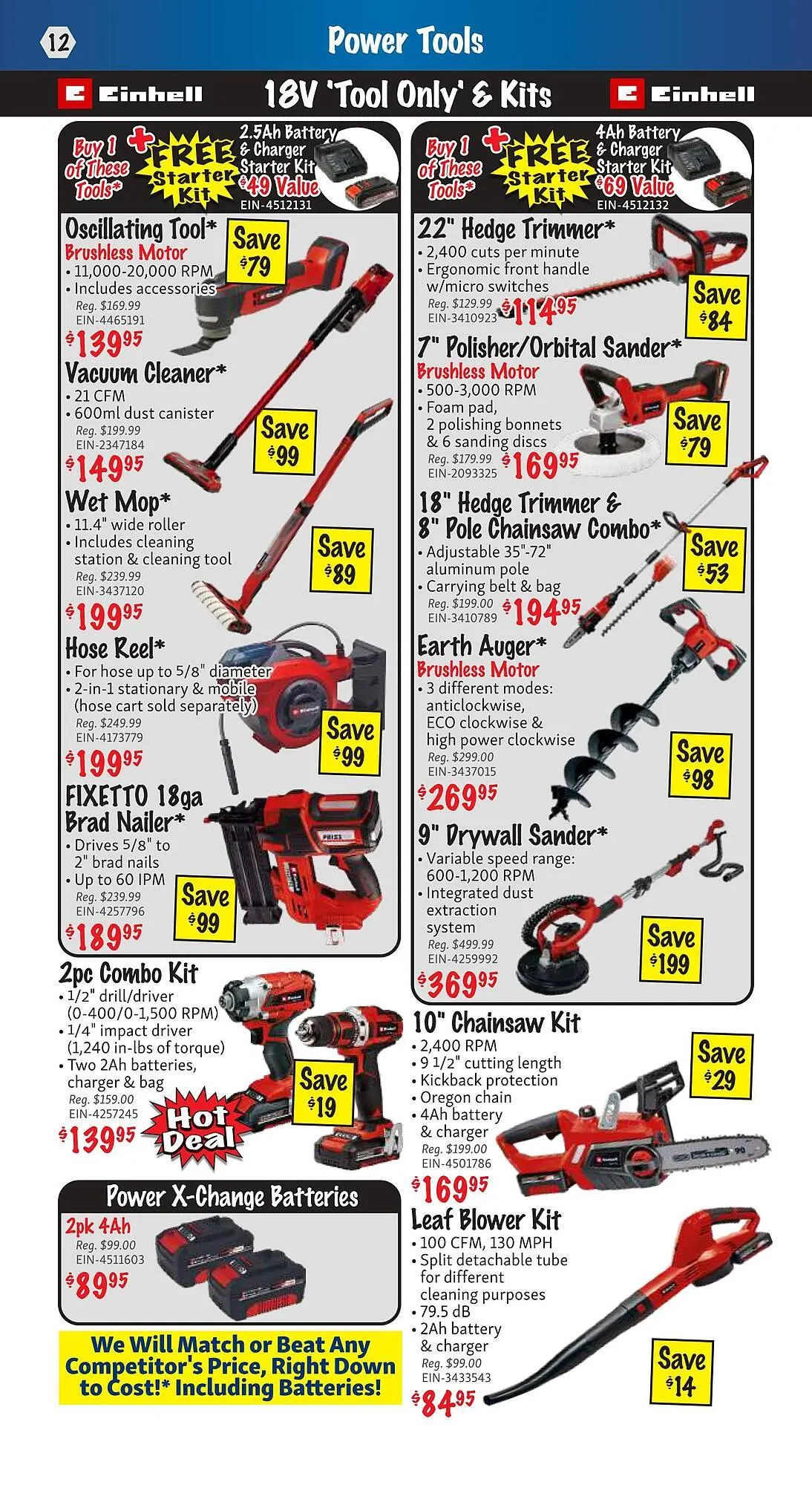 KMS Tools flyer from March 1 to March 31 2025 - flyer page 12