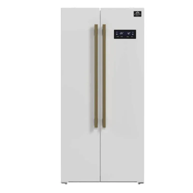 FORNO Réfrigérateur 15,6 pi3 33 po Blanc Côte à côte - FFRBI1805-33