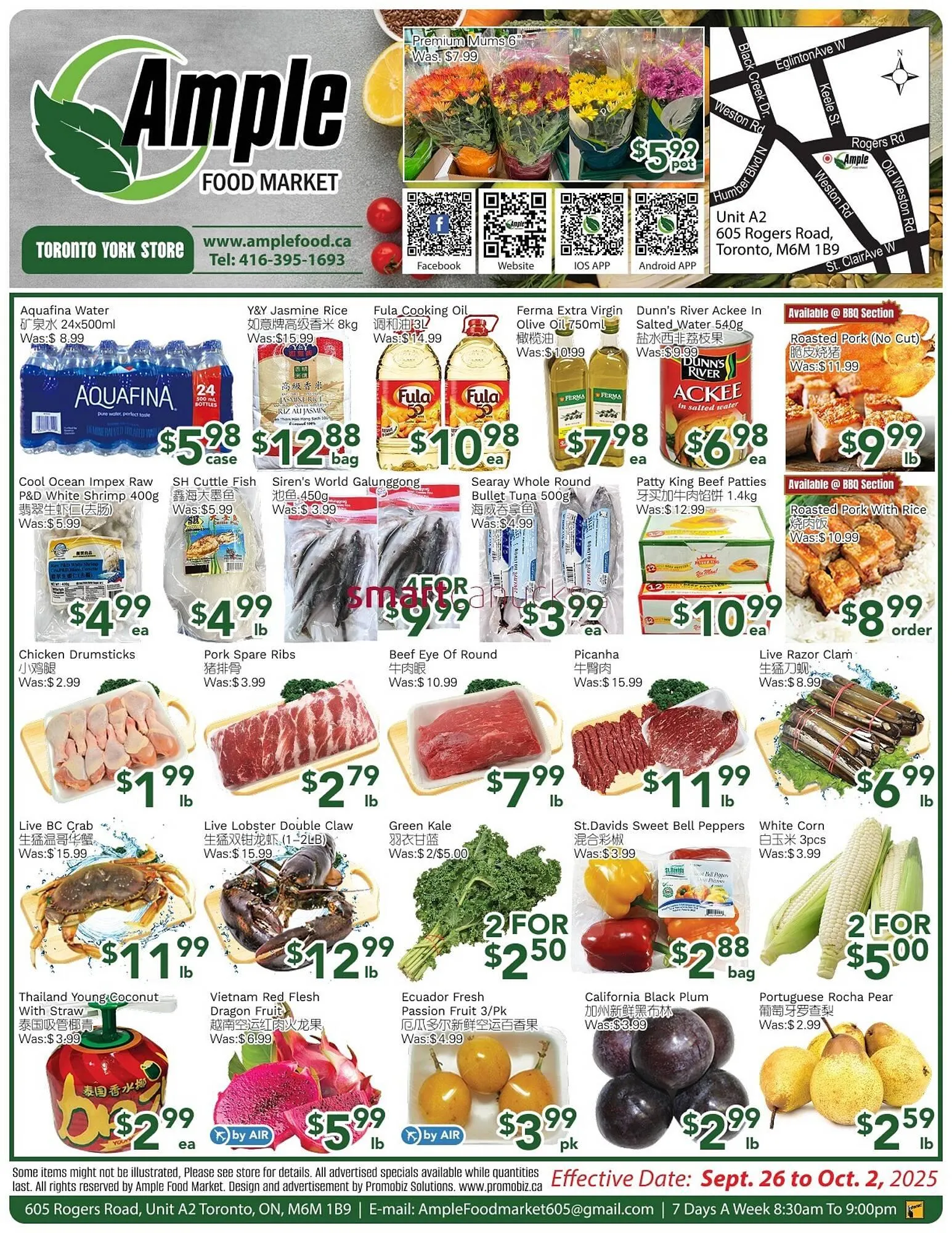 Ample Food Market flyer from September 26 to October 2 2025 - flyer page 1