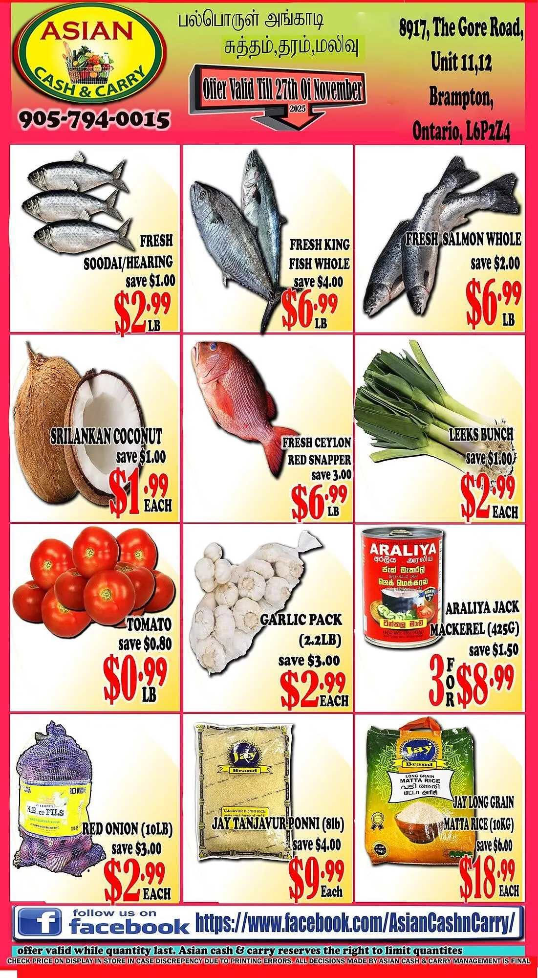 Asian Cash & Carry flyer from November 21 to November 27 2025 - flyer page 1