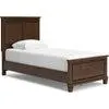 Danabrin Panel Bed - Brown
