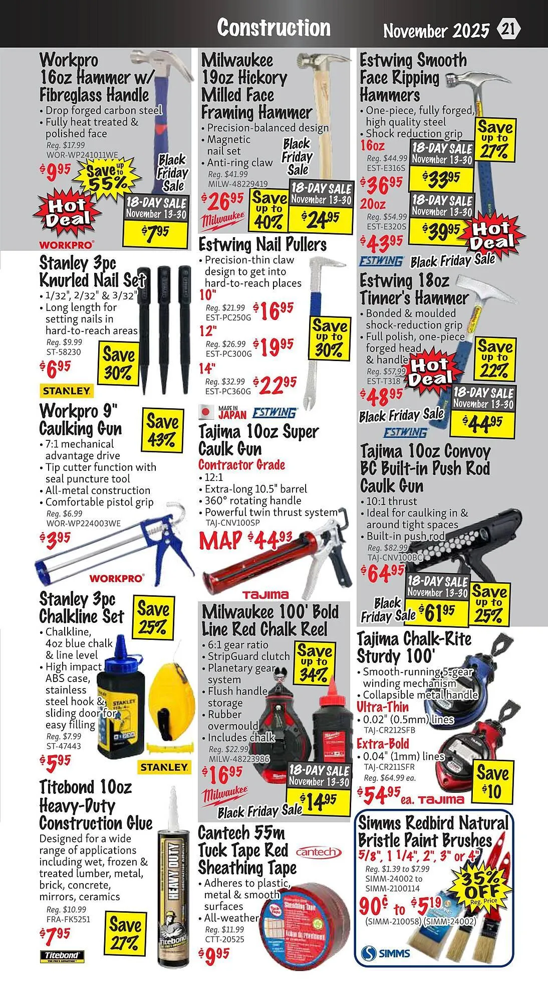 KMS Tools flyer from November 1 to November 30 2025 - flyer page 21