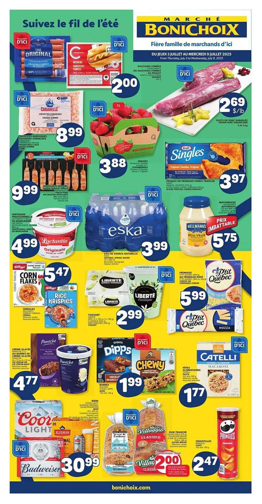 Marché Bonichoix flyer from July 2 to July 9 2025 - flyer page 1