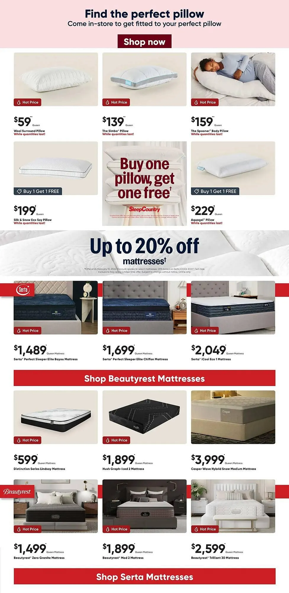 Sleep Country flyer from January 7 to January 20 2026 - flyer page 3