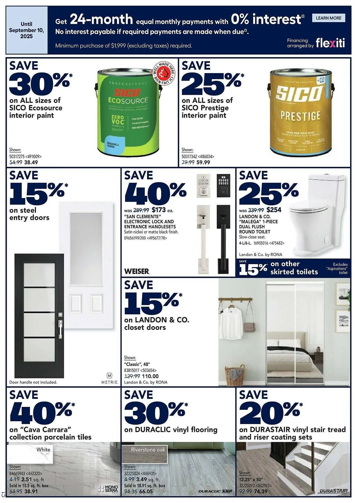 RONA flyer from September 4 to September 18 2025 - flyer page 2