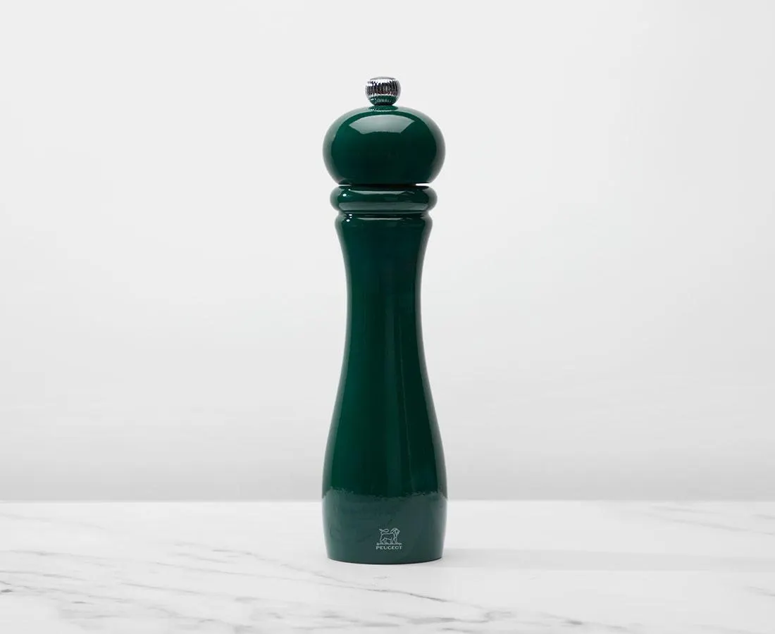 Peugeot Checkmate Salt Mill, Forest Green, 22 cm