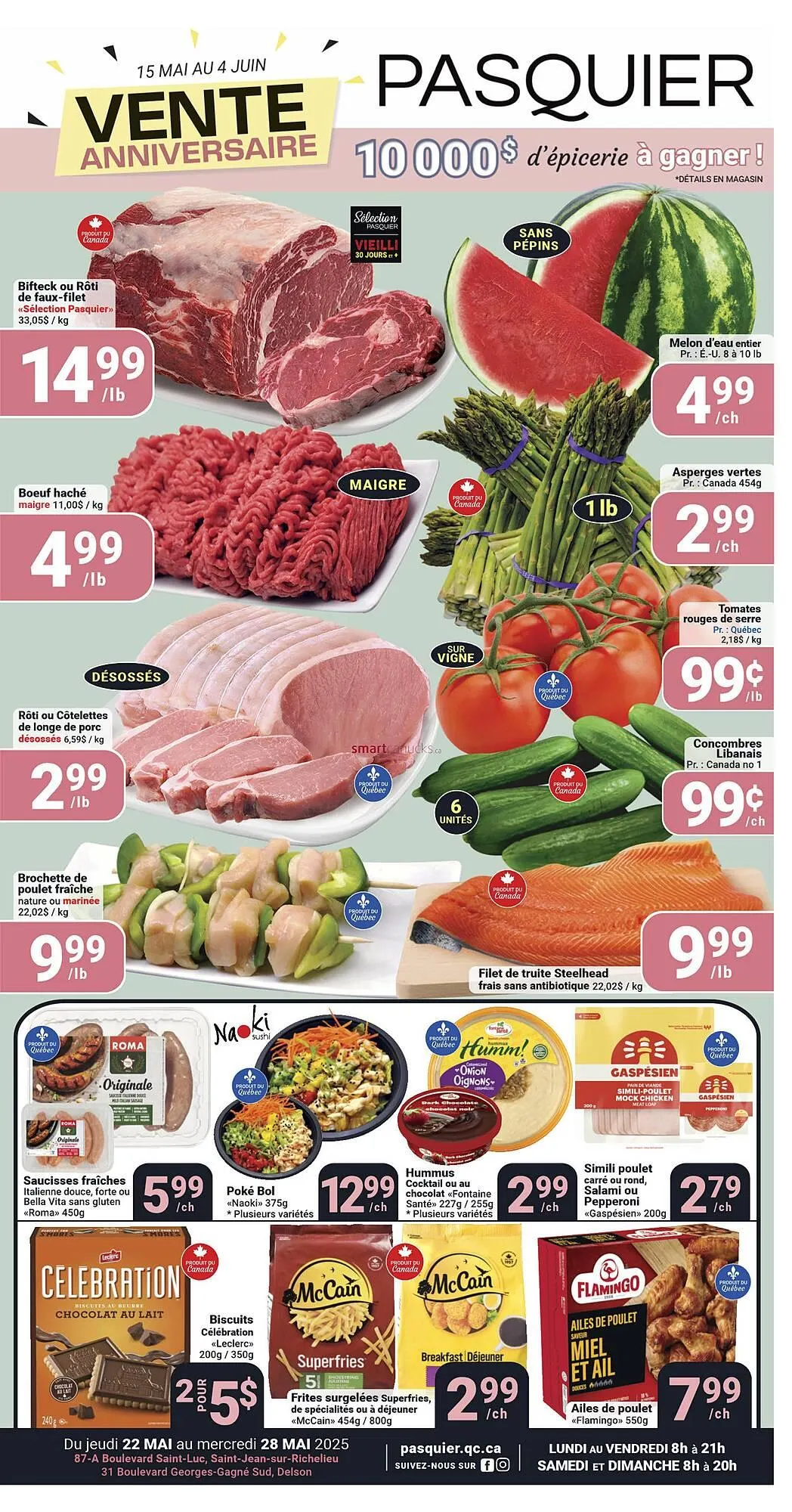 Pasquier flyer from May 22 to May 28 2025 - flyer page 1