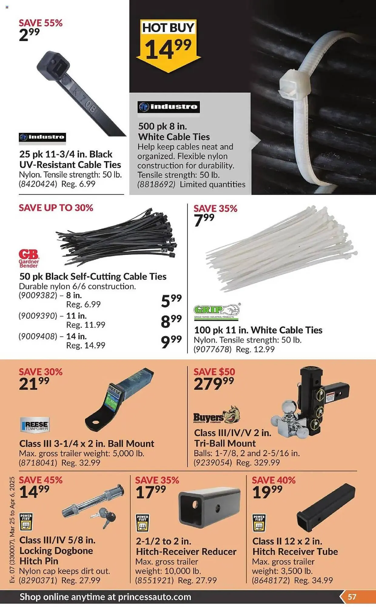 Princess Auto flyer from March 25 to April 6 2025 - flyer page 62