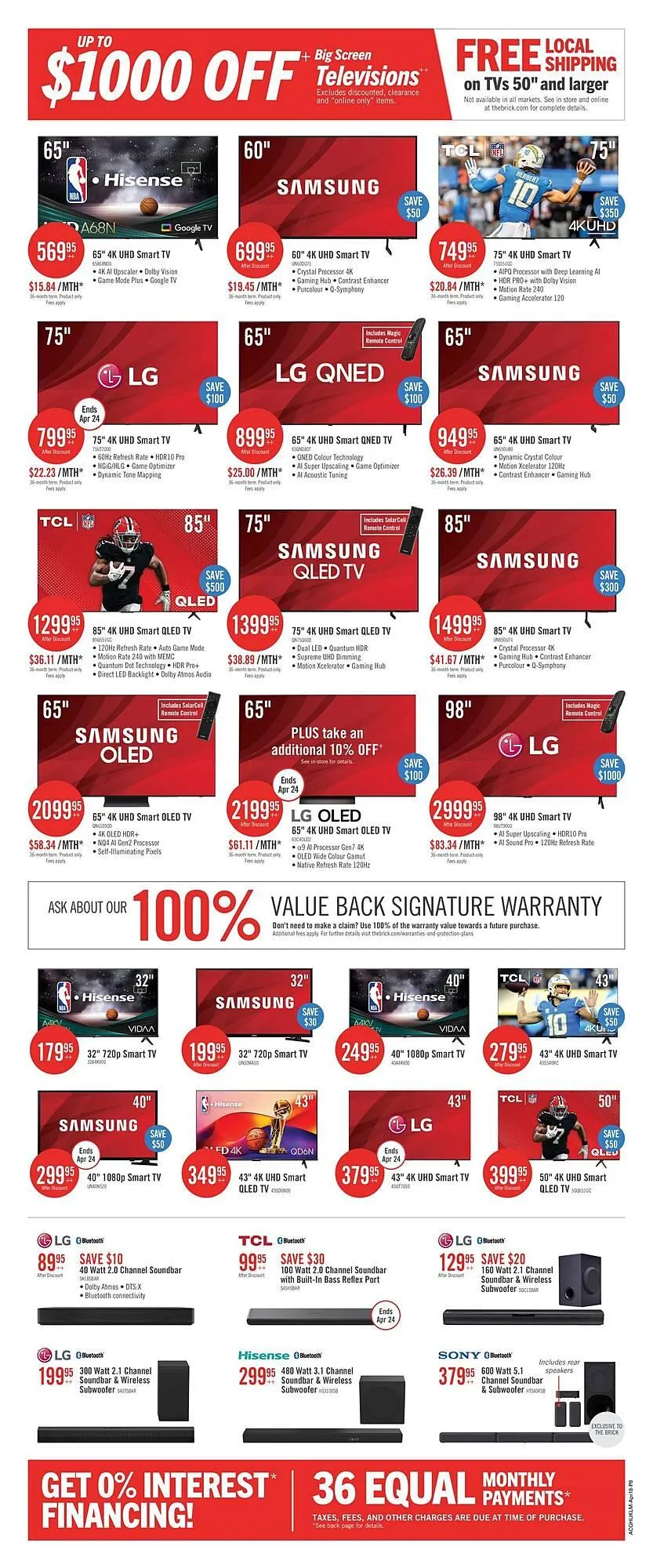 The Brick flyer from April 18 to April 21 2025 - flyer page 19