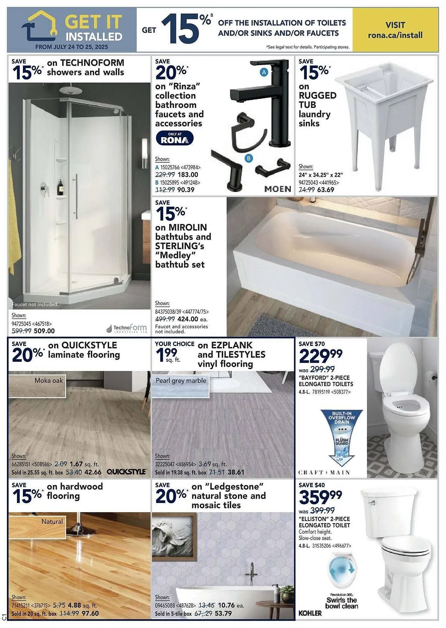 RONA flyer from July 25 to August 1 2025 - flyer page 9