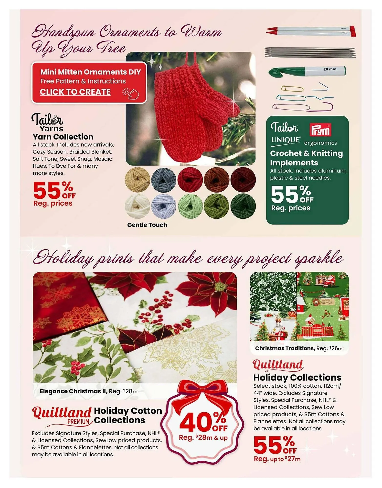 Fabricland flyer from December 1 to January 1 2026 - flyer page 12