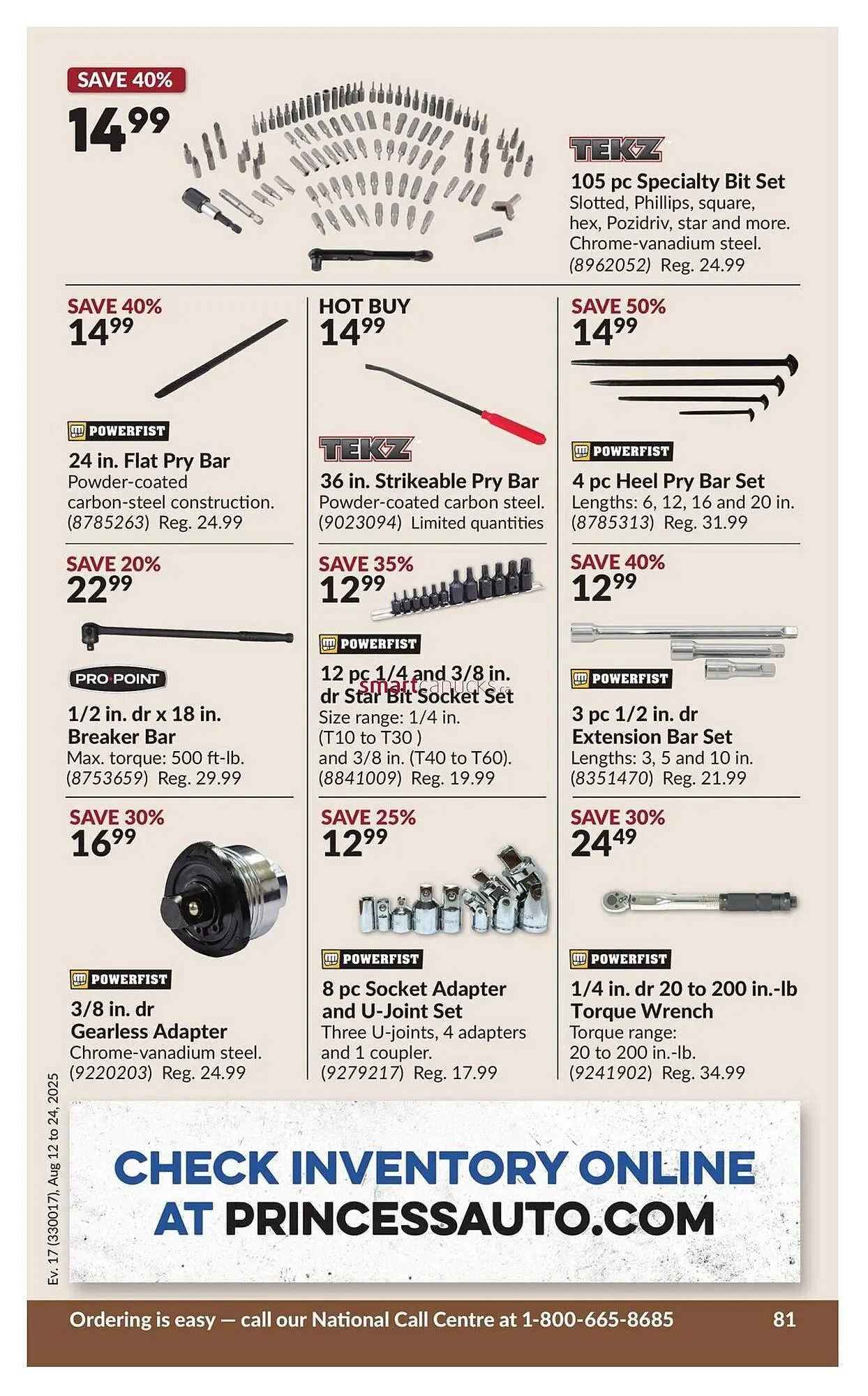 Princess Auto flyer from August 12 to August 24 2025 - flyer page 87