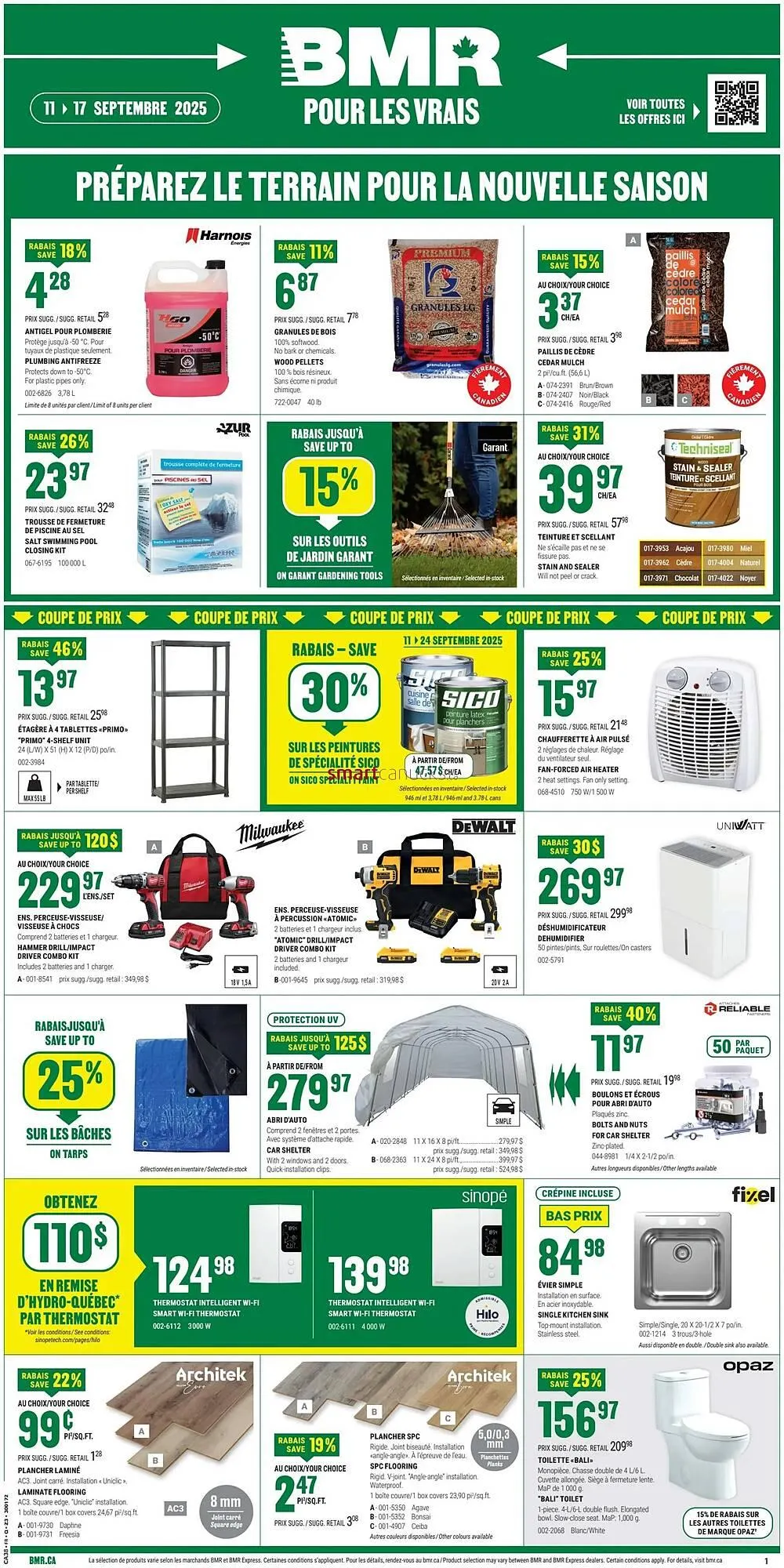 BMR flyer from September 11 to September 17 2025 - flyer page 1