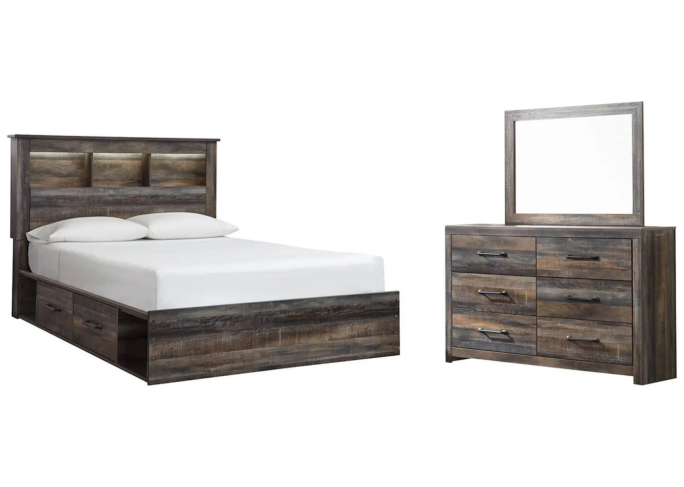 Drystan 5 Piece Queen Storage Bedroom - Multi