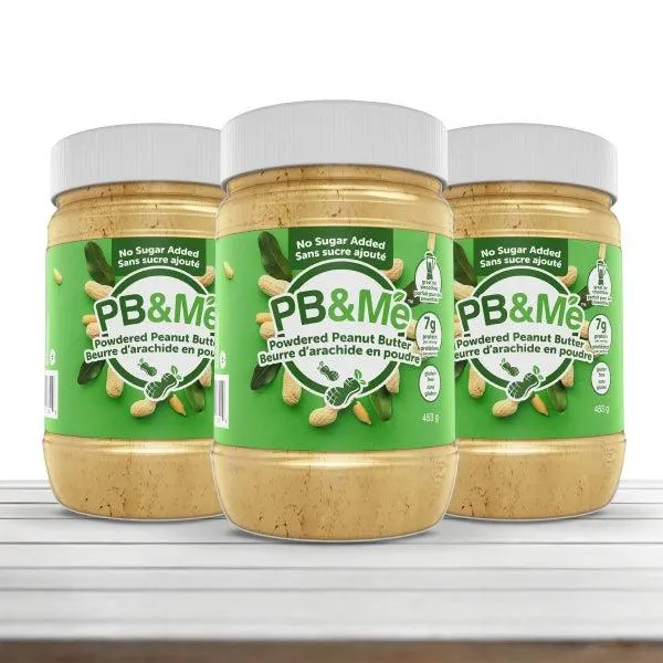 PB&Me Powdered Natural Peanut Butter, 3 x 453 g