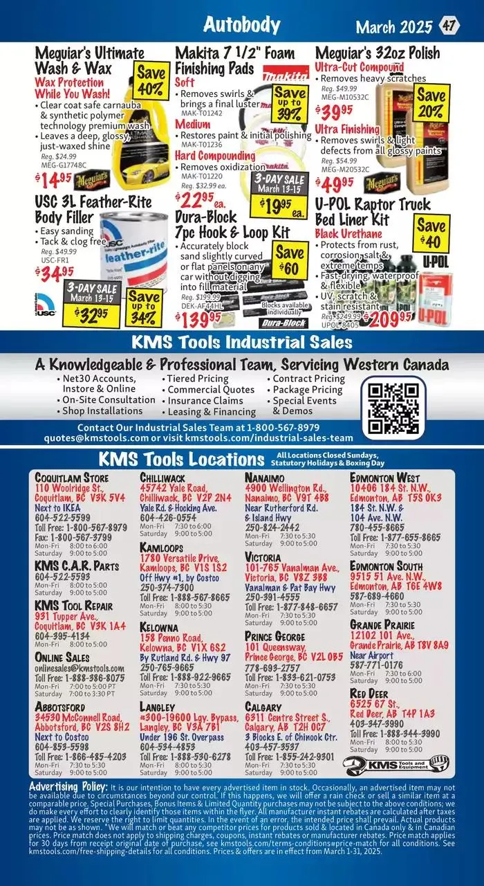 KMS Tools  from March 13 to March 31 2025 - flyer page 47