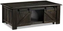 Gable Lift-Top Coffee Table - Weathered Charcoal