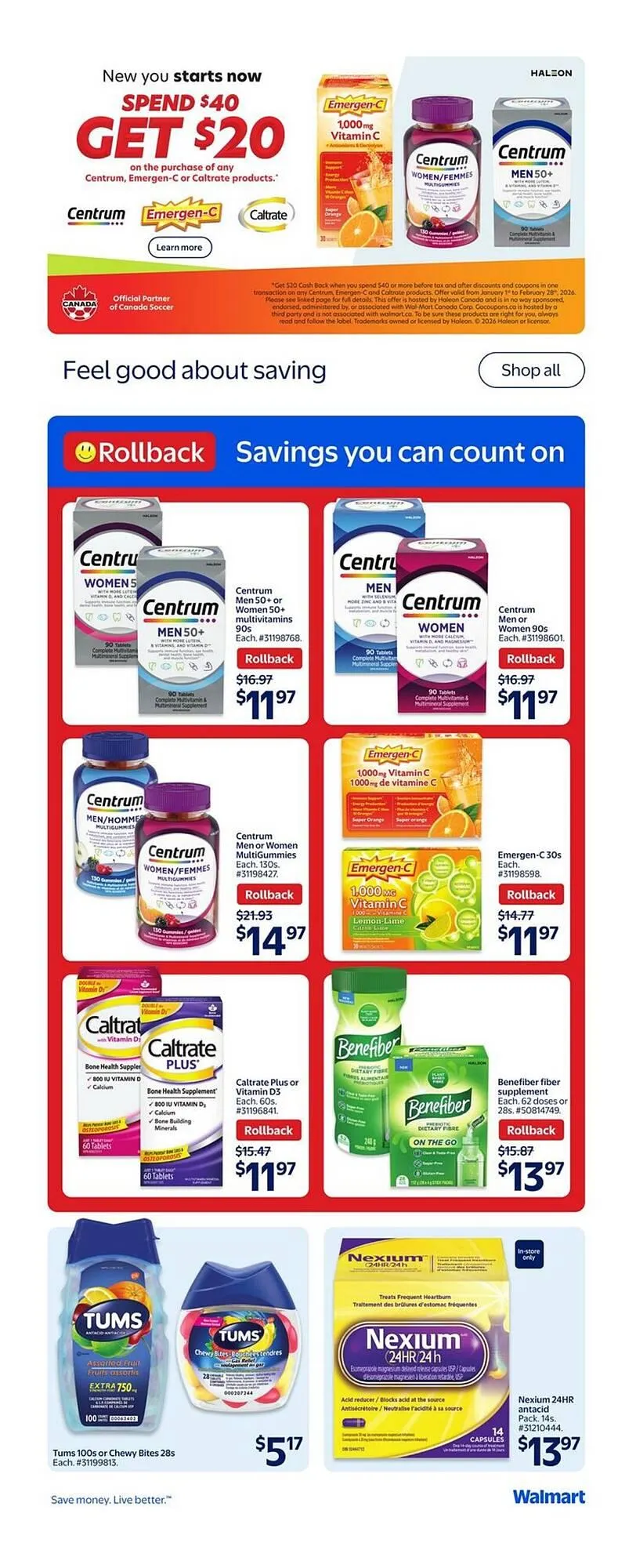 Walmart flyer from January 15 to January 21 2026 - flyer page 18