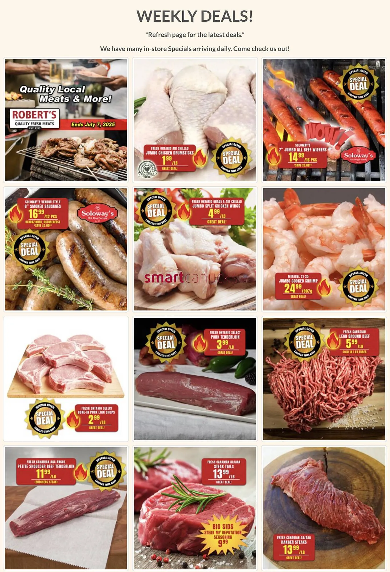 Roberts Fresh and Boxed Meats flyer - 1