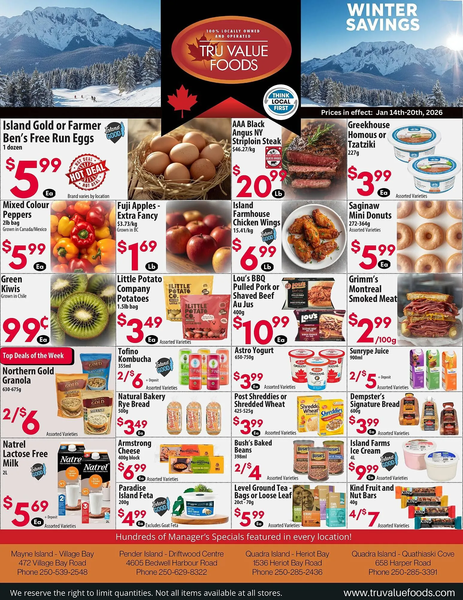 Tru Value Foods flyer from January 14 to January 20 2026 - flyer page 1