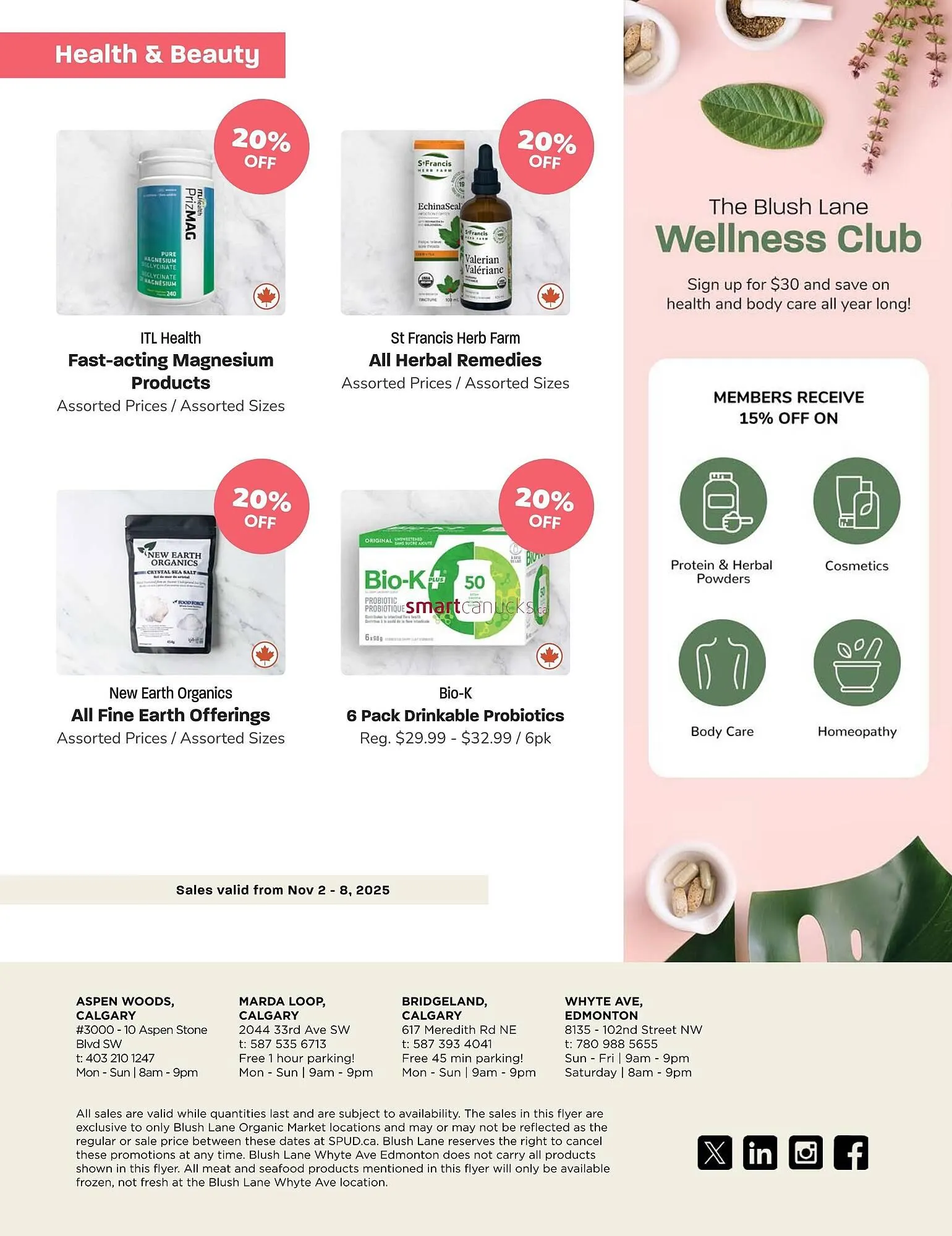 Blush Lane Organics flyer from November 2 to November 30 2025 - flyer page 5