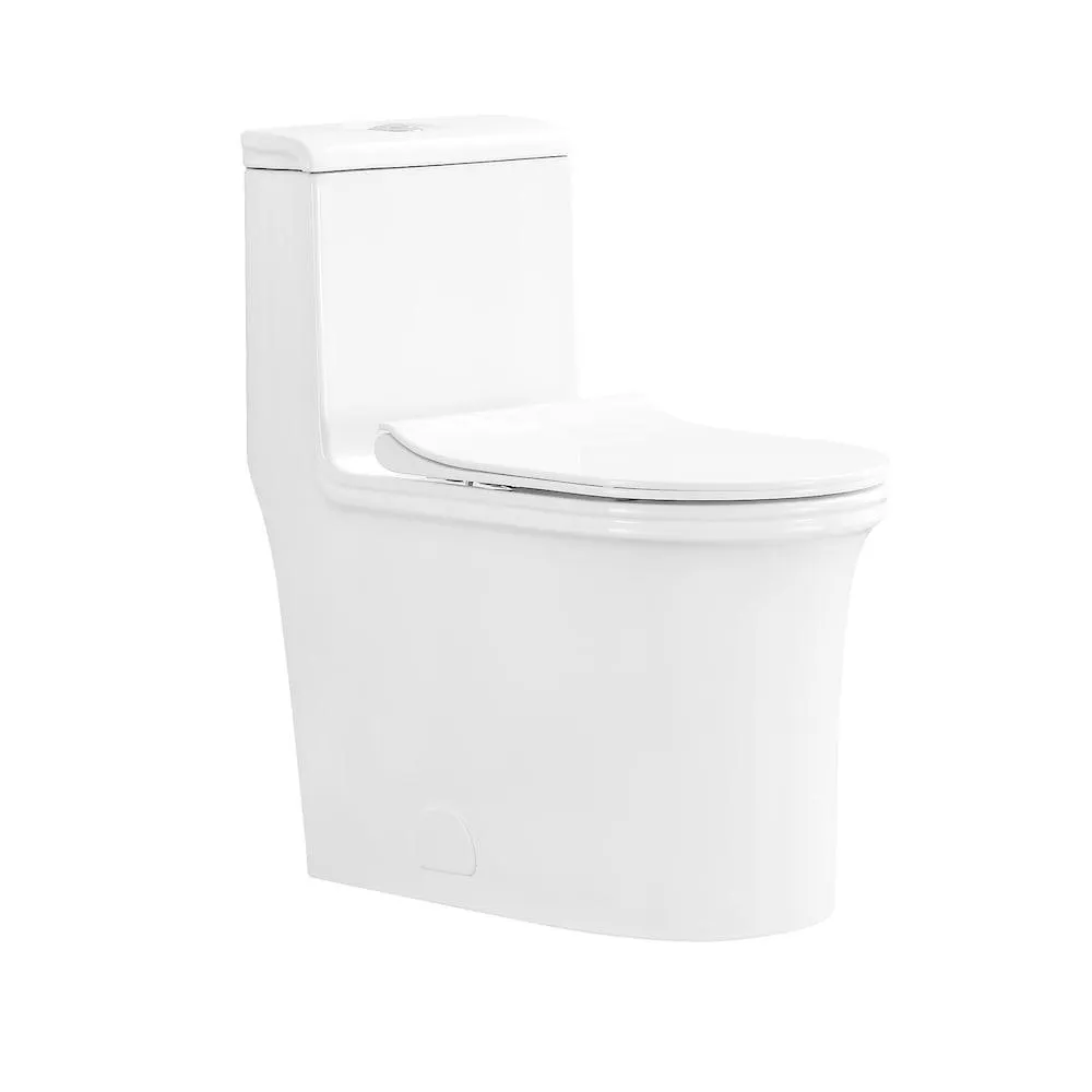 Watercrest 1-Piece 4 / 6 LPF Dual Flush Elongated Toilet in White