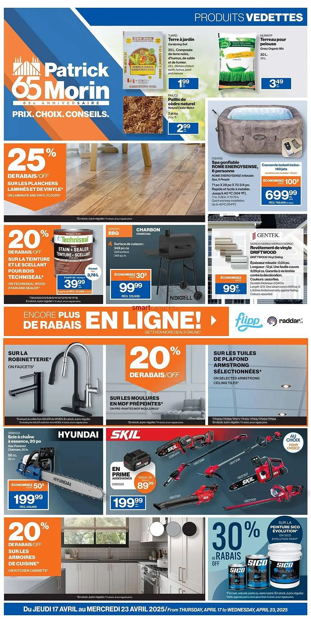 Patrick Morin flyer from April 17 to April 23 2025 - flyer page 1