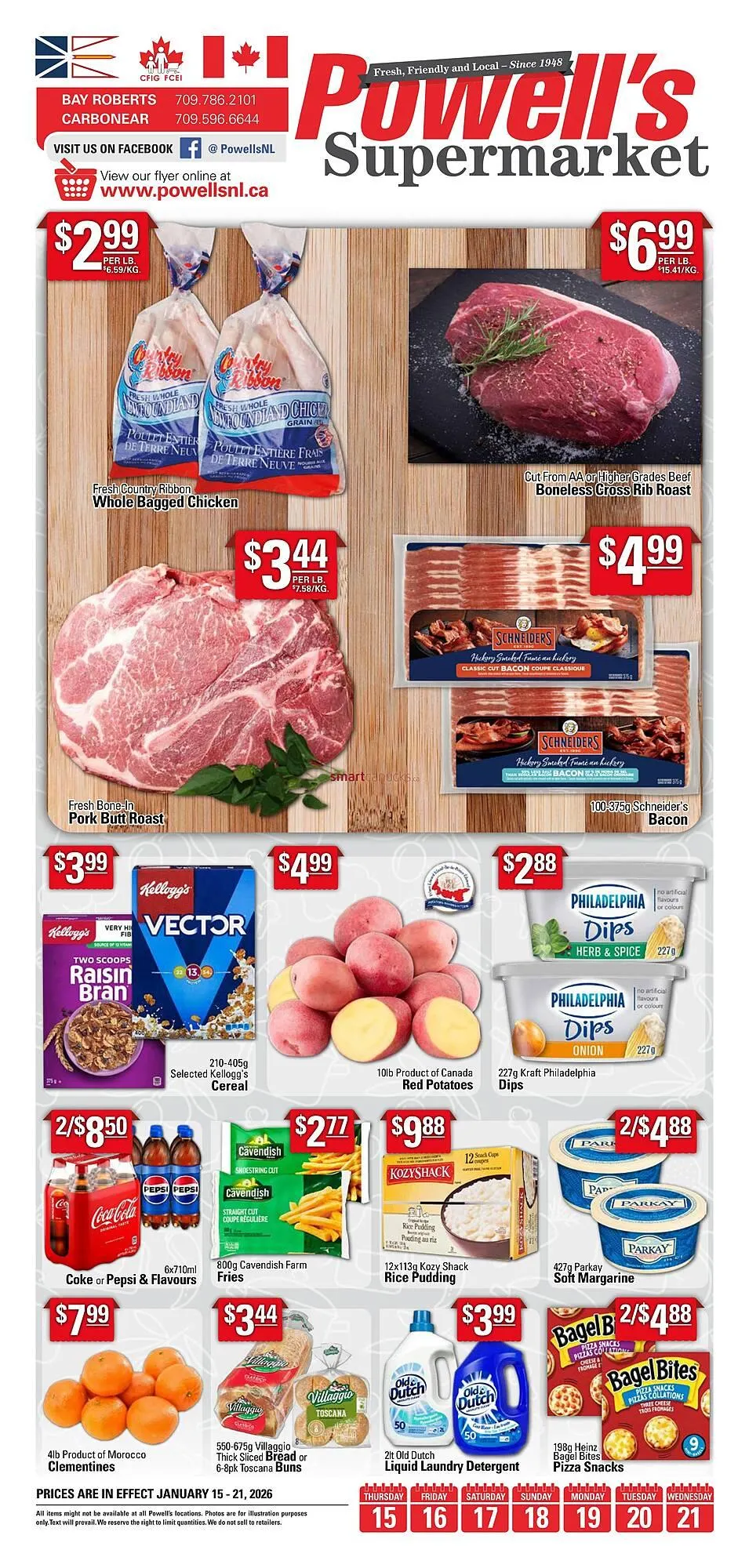 Powell's Supermarket flyer from January 15 to January 21 2026 - flyer page 1