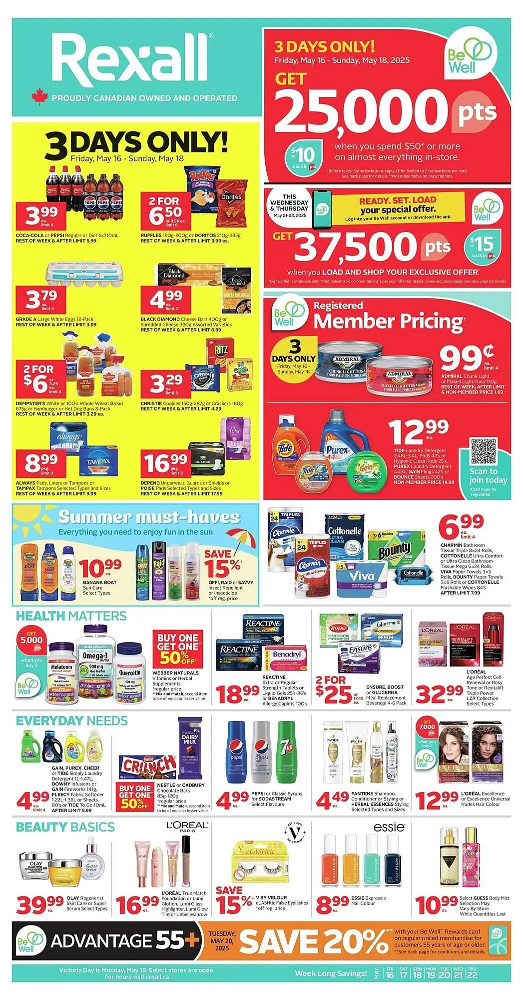 Rexall flyer from May 16 to May 23 2025 - flyer page 1