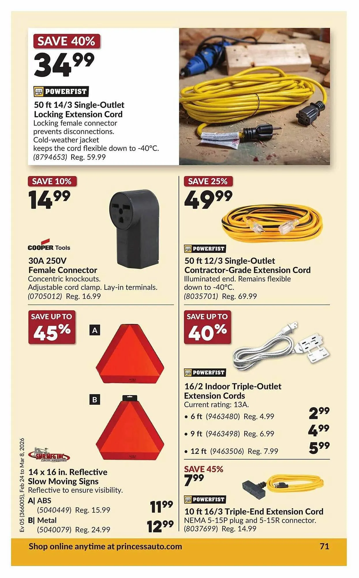 Princess Auto flyer from February 24 to March 9 2026 - flyer page 74