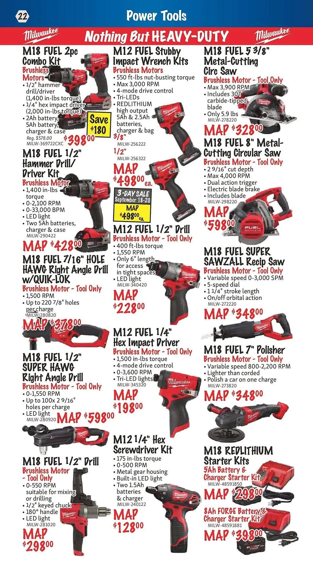 KMS Tools flyer from September 1 to September 15 2025 - flyer page 22