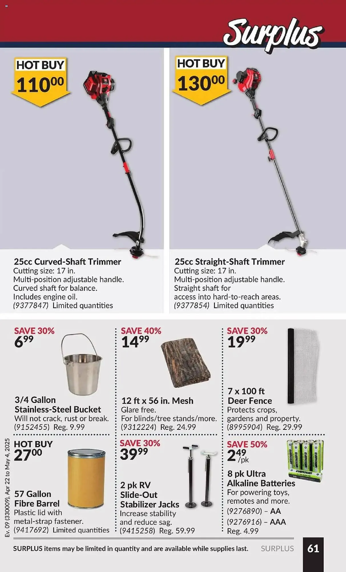 Princess Auto flyer from April 22 to May 4 2025 - flyer page 66