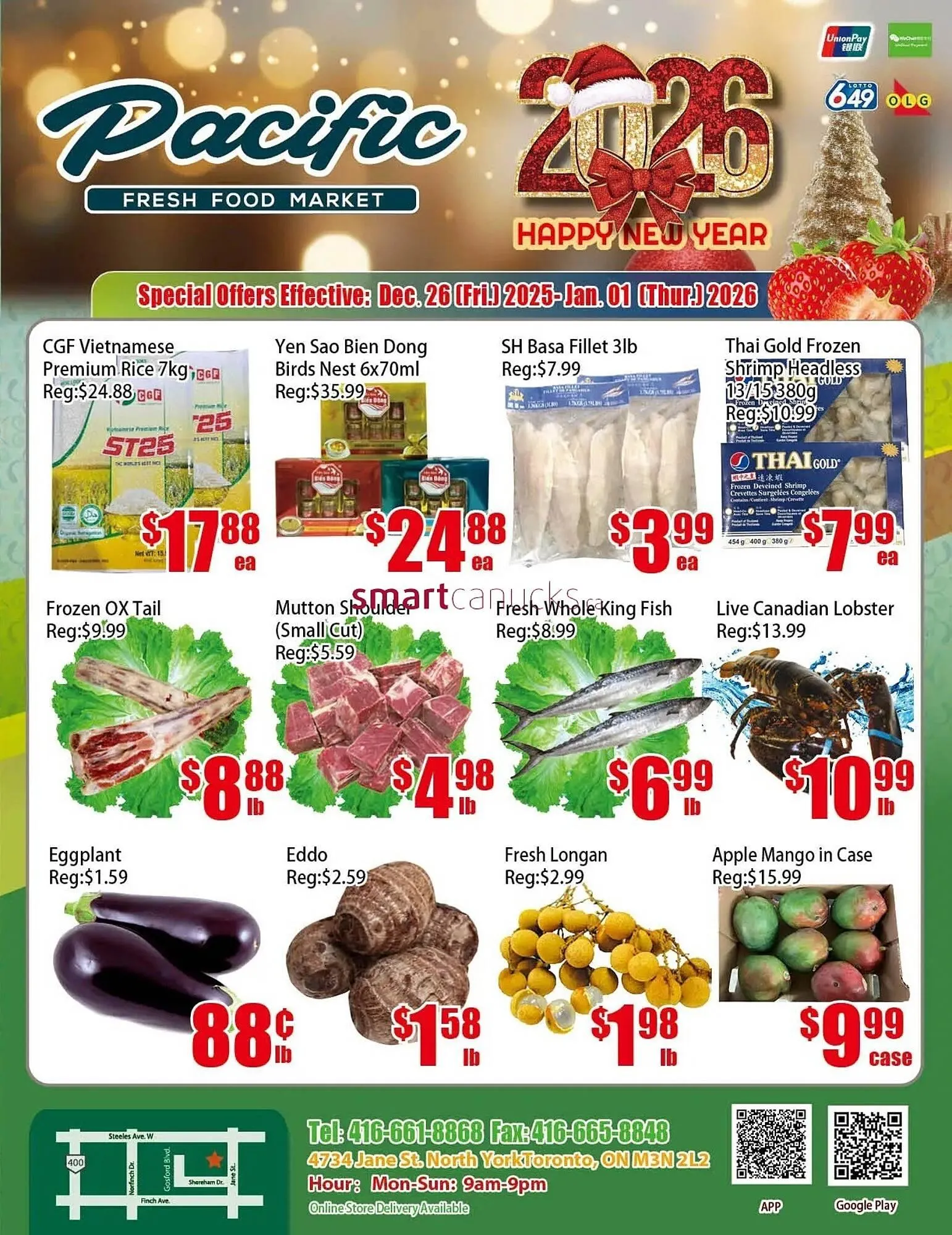 New Pacific Supermarket flyer from December 26 to January 1 2026 - flyer page 1
